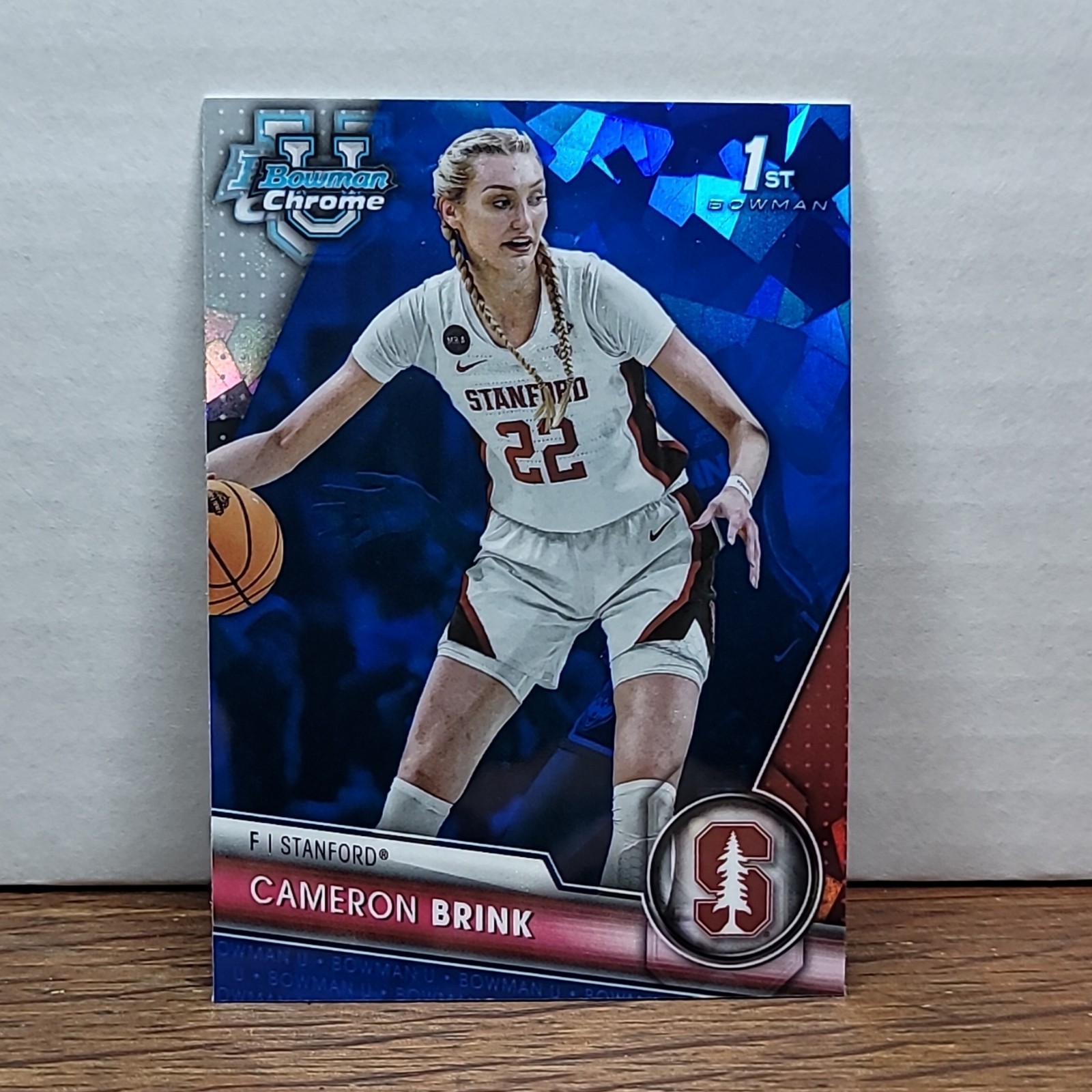 2023-24 Bowman University Chrome Sapphire Cameron Brink #75 1st Bowman Stanford