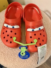 Crocs x Cars Disney/Pixar Lightning McQueen Adult 6 M 8 W Light-Up Sandals
