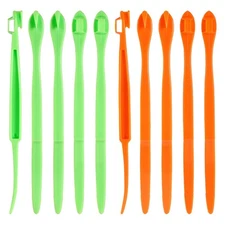 10pcs Orange Peeler Set Plastic Opener Citrus Skin Peelers with Long Handle