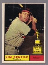 1961 Topps #559 Jim Gentile High Number Rookie Card EX. rookie card picture