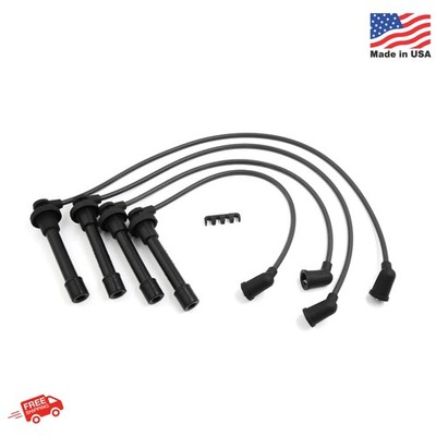 uxcell 671-4179 Auto Car Engine Spark Plug Cable Ignition Wire Set of 4 for Hond