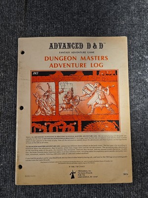 Vintage 1980 TSR AD&D Dungeon Masters Adventure Log 9036