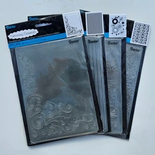 Darice Embossing Essentials Folders Paper Craft Lot Of 4 New  Lot M