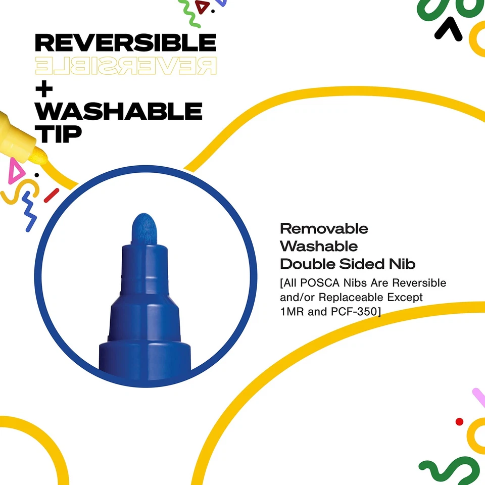 24 marcadores de pintura, marcadores de coloración fina 3M con puntas reversibles, juego de marcadores o... Foto 4 de 4