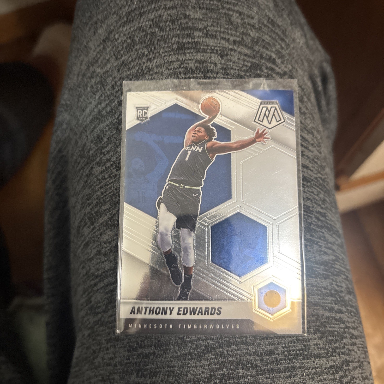 Anthony Edwards 2020-2021 Mosaic Base Rookie Card RC #201 Timberwolves