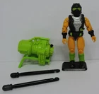 1994 GI JOE STAR BRIGADE COBRA BLACKSTAR ACTION FIGURE W/MISSILES/LAUNCHER/STAND