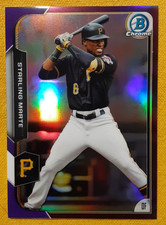 Starling Marte - Purple - #174/250 - 2015 Bowman Chrome Refractor #54 - Royals