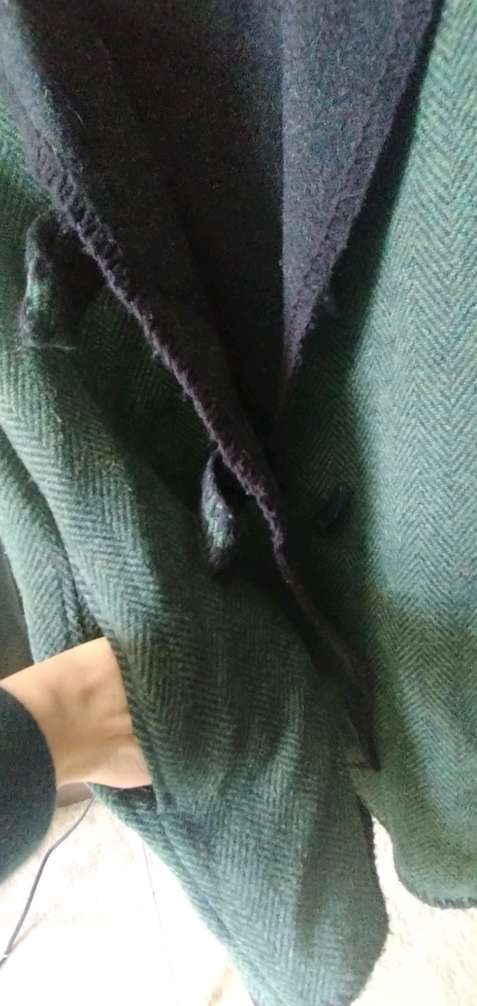 Marsh Landing Coat Wool Jacket Toggle Herringbone… - image 9