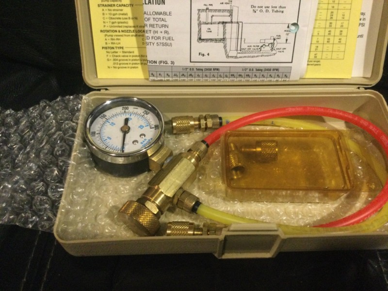 New Sid Harvey #P115-2. Kwik Check II Oil PUMP Pressure & Cutoff TESTER 12*7*25