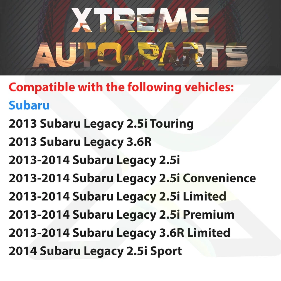 Front Fog Lights Cover Textured Left & Right Side For 2013-2014 Subaru Legacy Foto 3 de 4