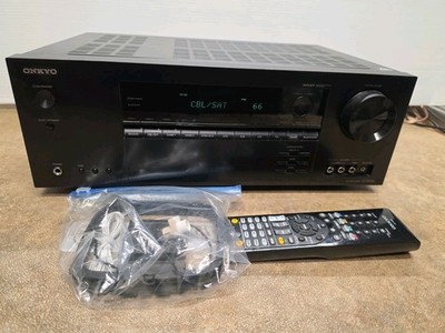 Onkyo TX-SR444 AV Receiver 7.1 115 Watts per Channel w Remote Bundle