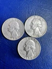 1954-D 1954-S 1954-P Washington Quarter 90% Silver Denver SF Philly Mint QTY 3