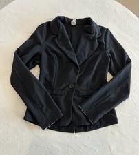 ICY Black Blazer With Single Button Closure Size M