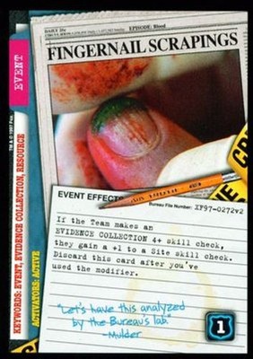 Fingernagelkratzer - Die Wahrheit ist da draußen - Akte X CCG