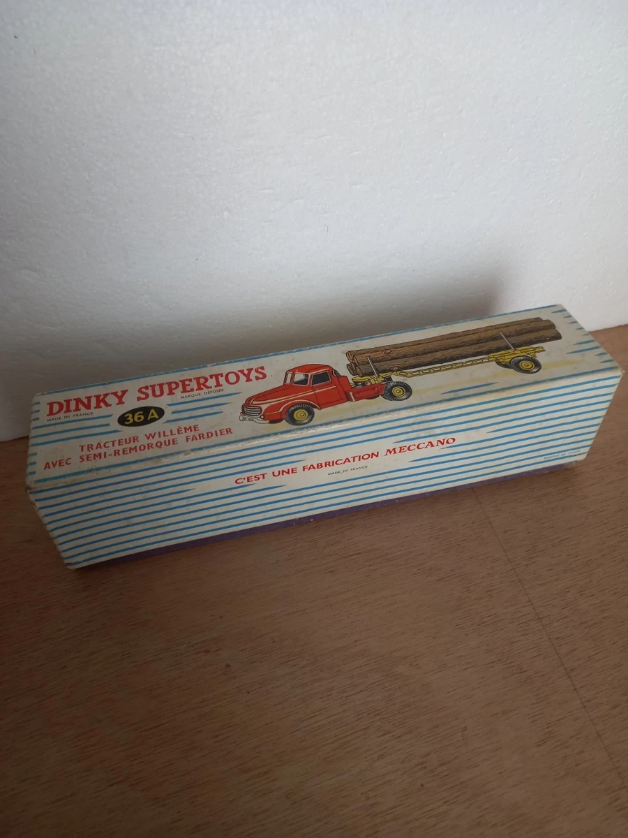 Jouet Ancien Dinky Supertoys - Tracteur Willème Fardier Réf. 36A 2ème Type (1956-1959)