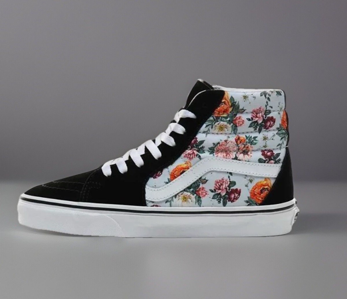 Vans Sk8-Hi WARPED FLORAL Black Sneakers Shoes Street Wear