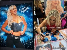 WWE DANA BROOKE Signed 8x10 Metallic Photo Autograph ASH BY ELEGANCE PROOF