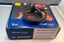 Atlas Mavros 75 Ohm Coaxial Cable. One Meter.