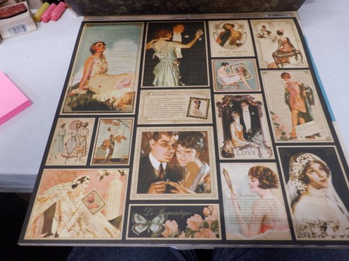 GRAPHIC 45 LE ROMANTIQUE 12 SHEETS 12X12 DOUBLE-SIDED PAPER EUC A32698 - Picture 6 of 12