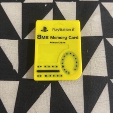 Official Sony Playstation 2 PS2 Memory Card 8MB Magic Gate Nyko Yellow