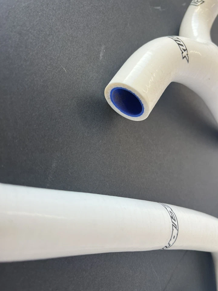 Kit Manguera Radiador Faction MX Y Kawasaki KX 450f Silicona 2009 2010 2011 Blanco Foto 4 de 4