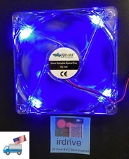 NEW 120mm Blue LED 2-pin 12V DC ATX Replacement PC Power Supply Cooling Fan Mod