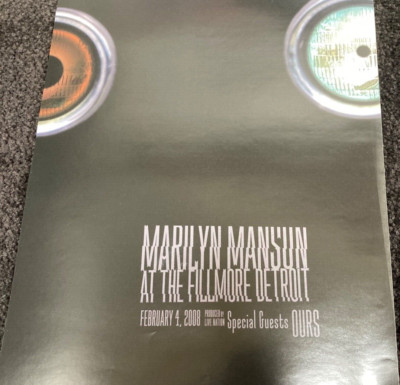 RARE MARILYN MANSON Detroit VIP poster 2013 DETROIT