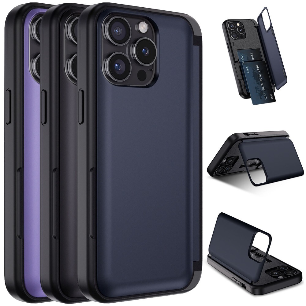Shockproof Case Flip Magnetic Card Slot Cover For iPhone 12/12 Pro/12 Pro Max