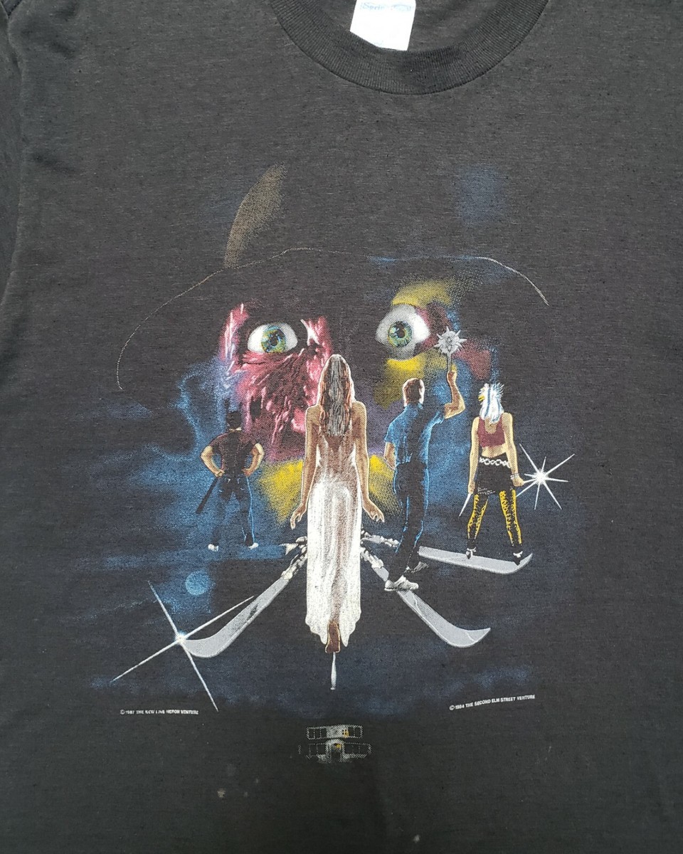 Vtg 80s Nightmare on Elm Street 3 Dream Movie T-Shirt 1987 Single