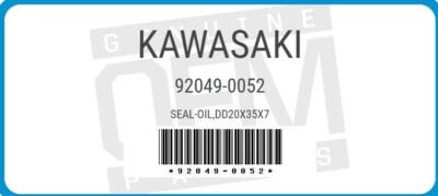 OEM Kawasaki OIL-SEAL DD20X35X7 92049-0052 | eBay