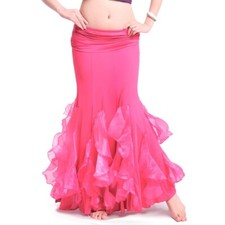 RÄUMUNGVERKAUF C25 Tanz Rock Bauchtanz Kostüm Rock Fishtail Optik Tribal Fusion