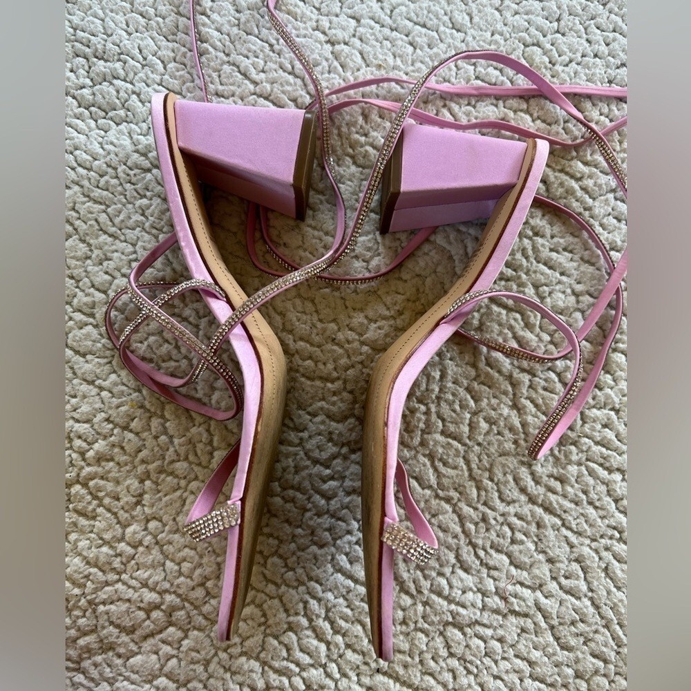 Madden Girl Chunky Sandal Embellished Heels size 11 Gem