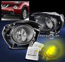 Bumper Driving Fog Light Lamp Chrome Leftright 3k Xenon Hid For 2015-2016 Juke