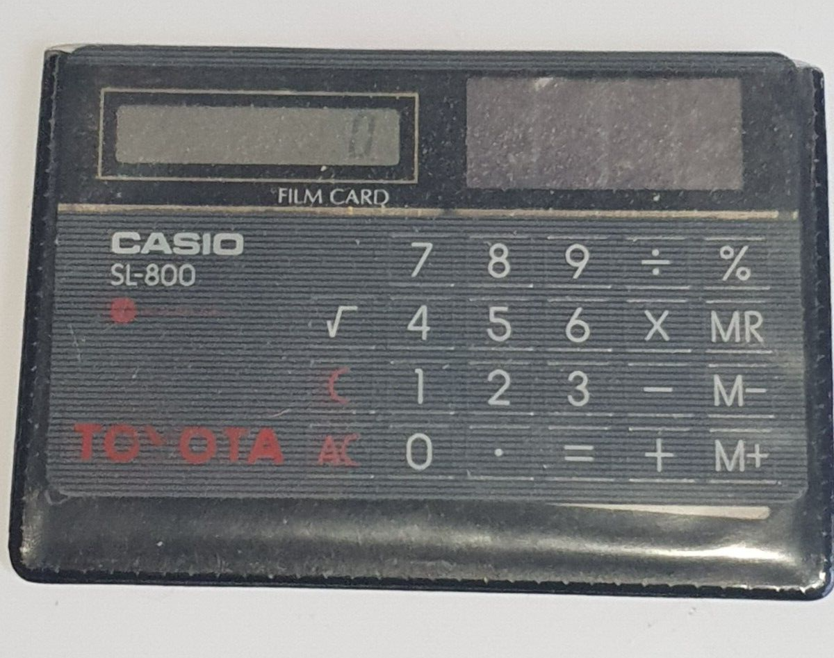Casio SL-800 Toyota Calculator Film Card Solar Cell with