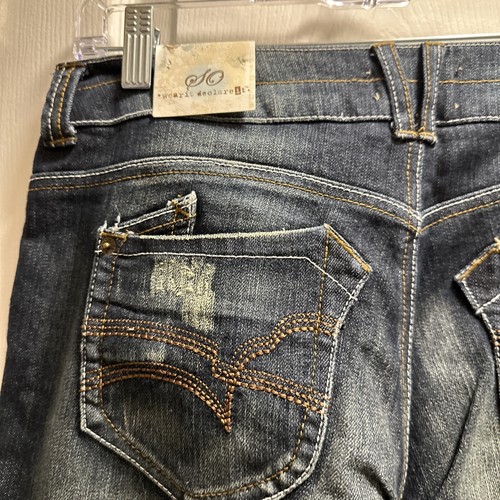 SO Mid Rise Flare Distressed Jeans Größe 13 neu mit Etikett - Bild 10 von 12