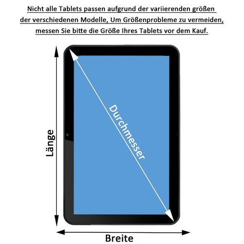 8 - 9.7 Zoll Tablet Tasche Schutz Hülle Smart Cover Case Universal für iPad etc. - Bild 2 von 16