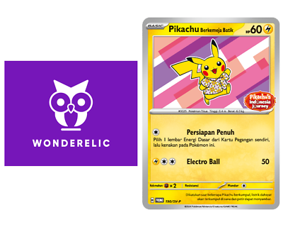 PIKACHU Berkemeja BATIK Promo 190/SV-P Flower Design Sealed