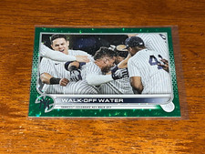 Gleyber Torres Walk-Off Water 2022 Topps Green Foil Parallel  #119 /499