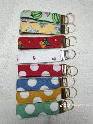 Schlüsselband, Stoff Schlüsselbänder, 12cm-20cm länge, Selbstgenäht, Geschenk