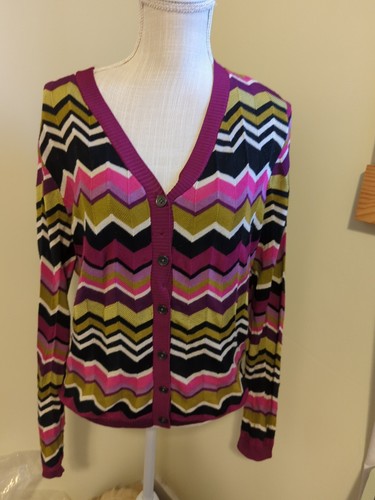 Target Cardigan XL zigzag knit | eBay