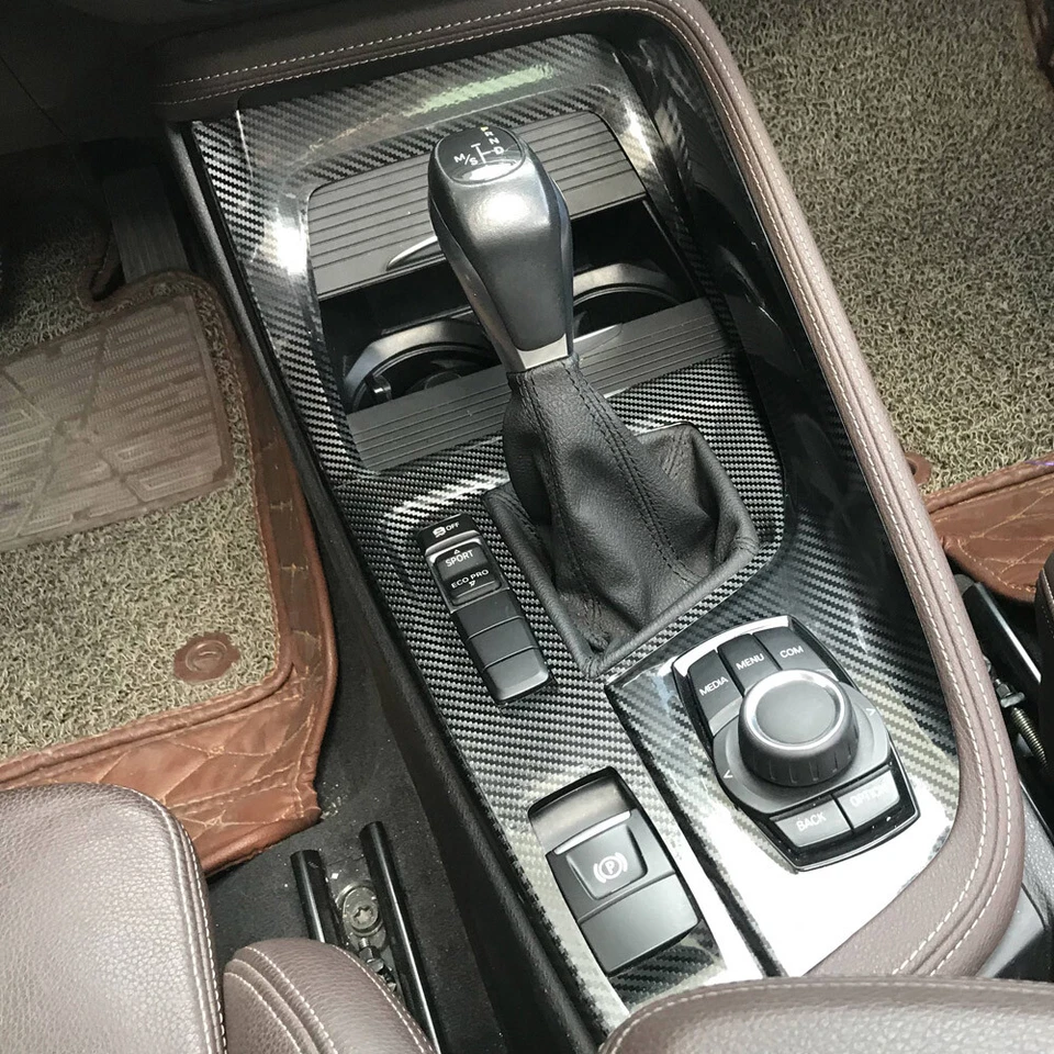 For BMW X1 X2 f48 f39 2016-2021 5D Carbon Fiber Pattern Interior DIY Trim Decals Foto 3 de 4