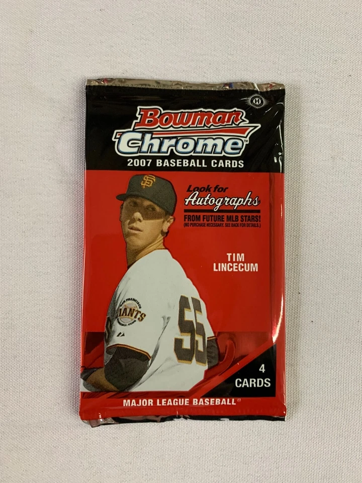 Bowman 2007 cromo caja completa Lincecum, Pence, Tulo, Braun, Josh Hamilton RC Foto 4 de 4