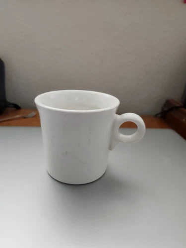 fiestaware white coffee mugs