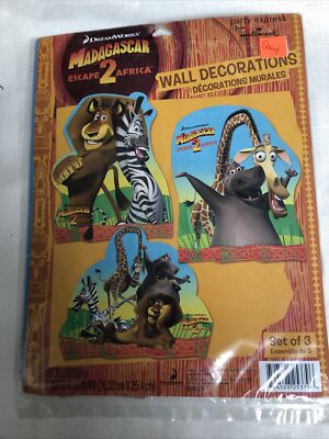 Madagascar Birthday Decorations Banner, Centerpiece