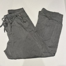 RALPH LAUREN MEN'S PAJAMA / LOUNGE PANTS  Grey L-  hemmed  27" insesam