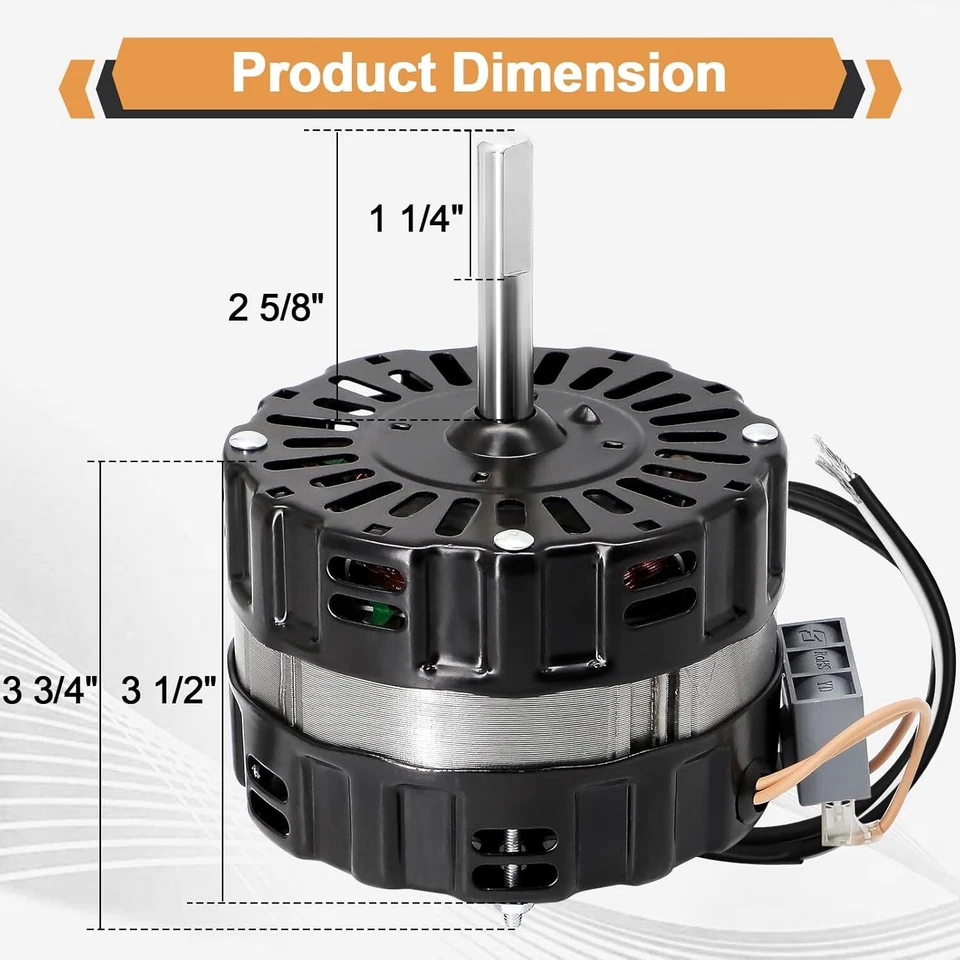 Repuesto motor ventilador ático ventilación 35407 para 35407, F0812B3146, F0816B4732,4310655 Foto 3 de 4