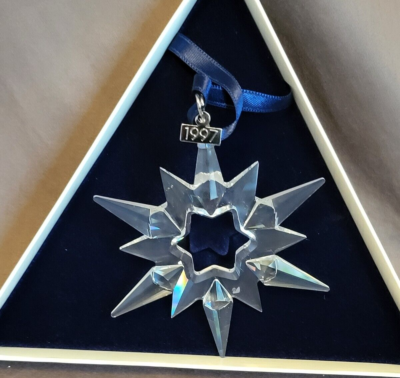 スワロフスキー 1997限定 Xmasオーナメント クリスタル Swarovski 1997 Holiday Ornament ~ Crystal Snowflake | eBay