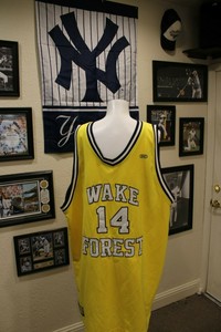 muggsy bogues wake forest jersey