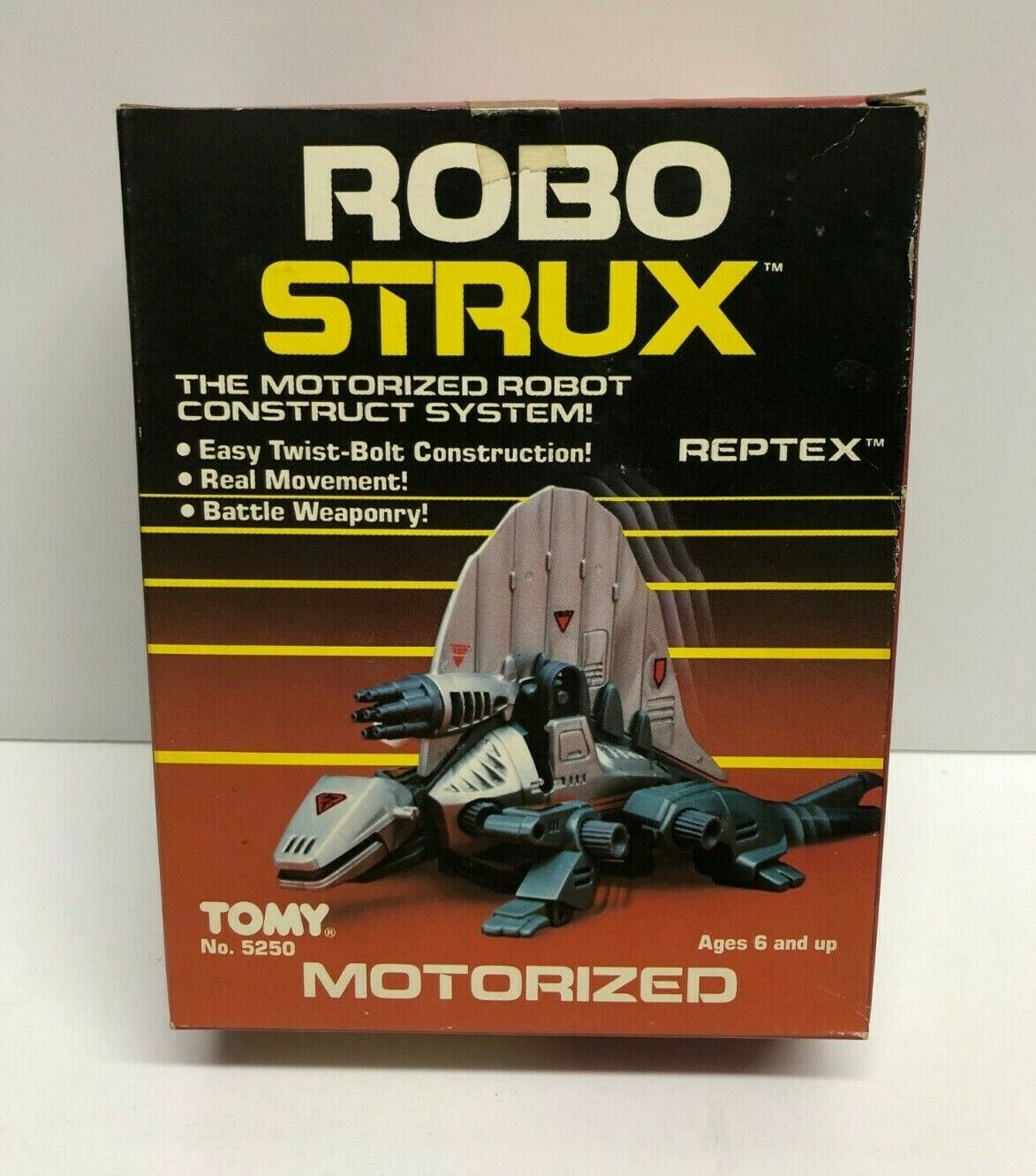 vintage 1985 Tomy ROBO STRUX Zoids Motorized Robot REPTEX ** Factory Sealed  **