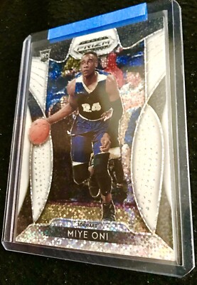 MIYE ONI 1 of 20 WHITE SPARKLE ROOKIE UTAH JAZZ PRIZM DRAFT PICKS Yale RC 2019 